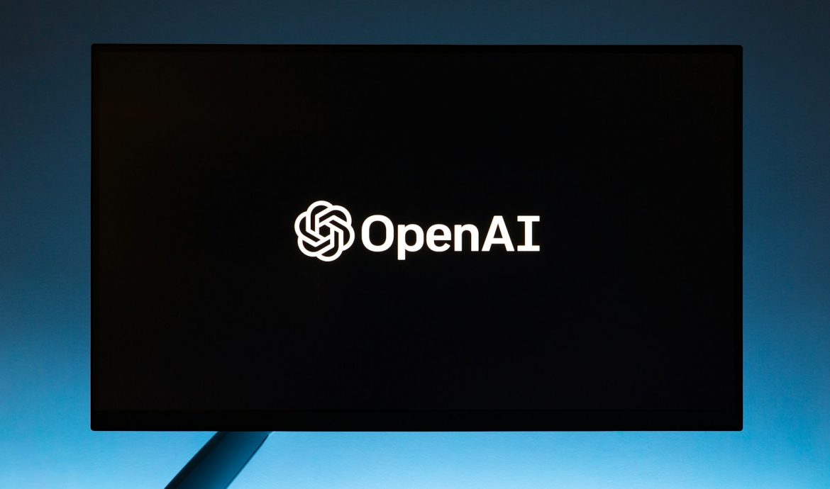 the open ai logo is displayed on a computer screen